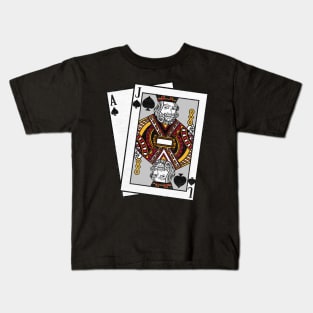 Blackjack 21 Design for a Casino Card Gambler design Kids T-Shirt